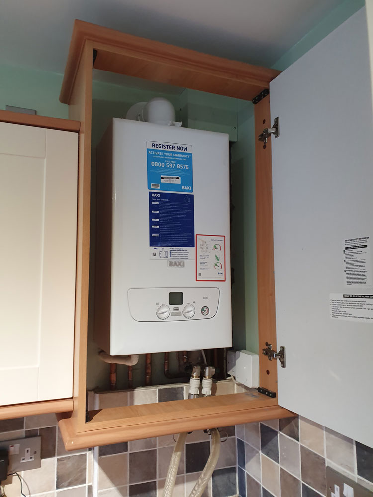 Baxi 800 boiler installed with 10 year warranty